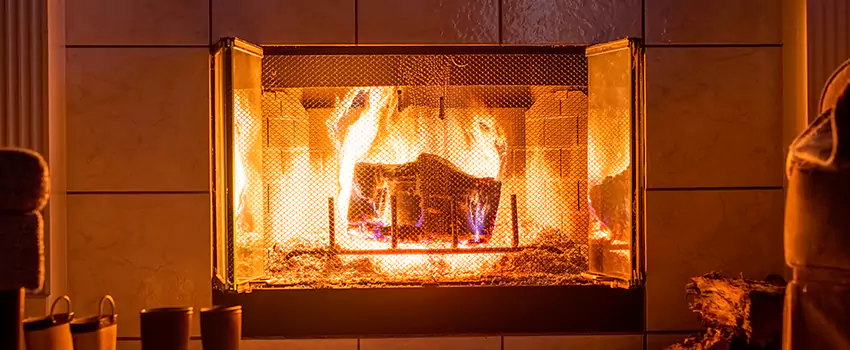 Mendota Hearth Landscape Fireplace Installation in Sheridan, Wyoming