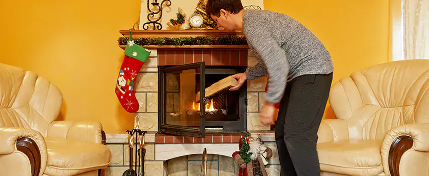 Rusted Metal Fireplace Restoration in Sheridan, Wyoming